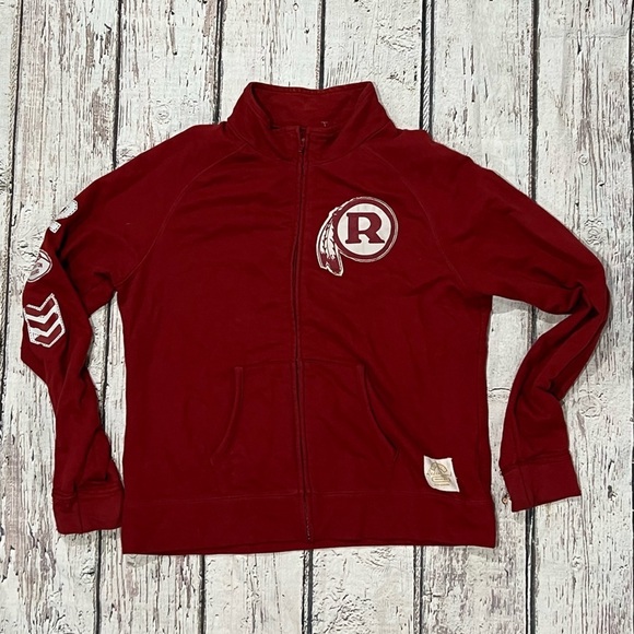 Women's Washington Redskins NFL Football Pullover Sports Zip Up Sweatshirt - Picture 1 of 6